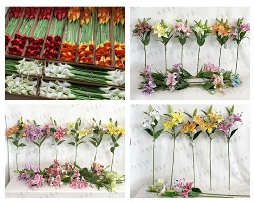 Artipisyal na pag -aayos ng liryo para sa mga modernong tahanan - Elegant Faux Lily Decor Ideya