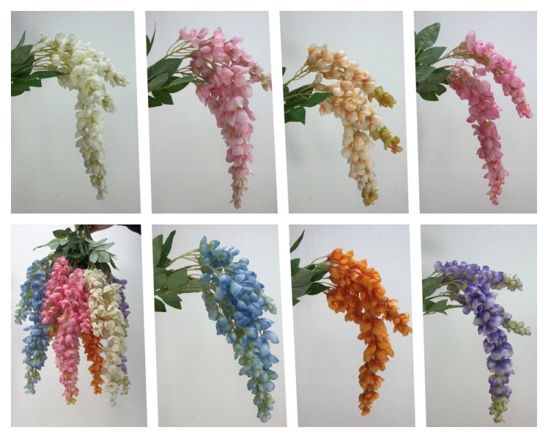 Ouli® Artipisyal na Wisteria Aubergine - Mataas na kalidad na dekorasyon ng wisteria