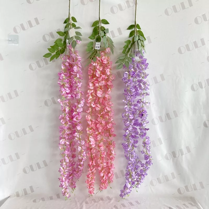 3 tinidor ang artipisyal na mga bulaklak ng wisteria
