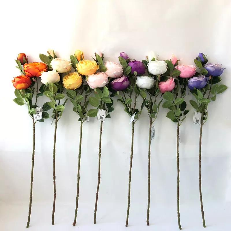 3 ulo sutla peony bulaklak