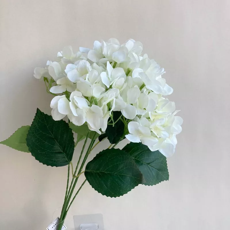 5-head artipisyal na mga bulaklak ng hydrangea
