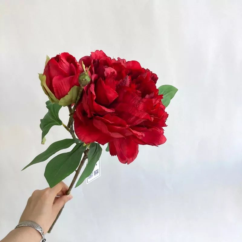 Silk artipisyal na mga bulaklak ng peony