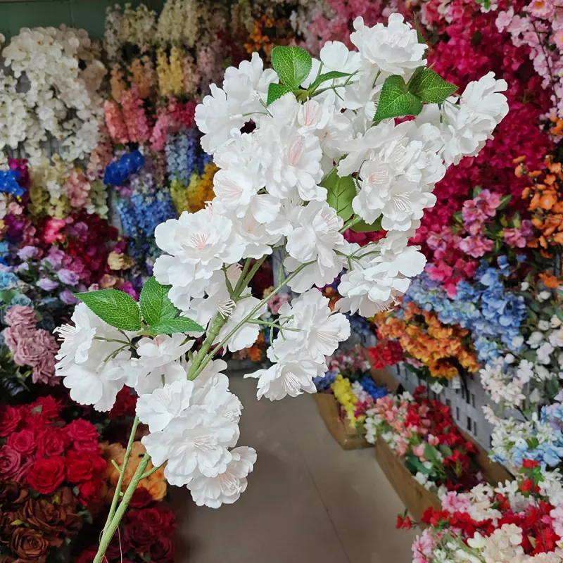 White Cherry Blossom Artipisyal na Bulaklak
